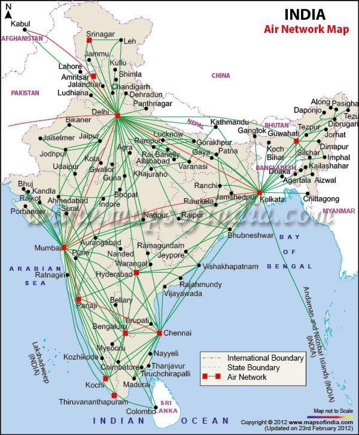 ar mapa Índia