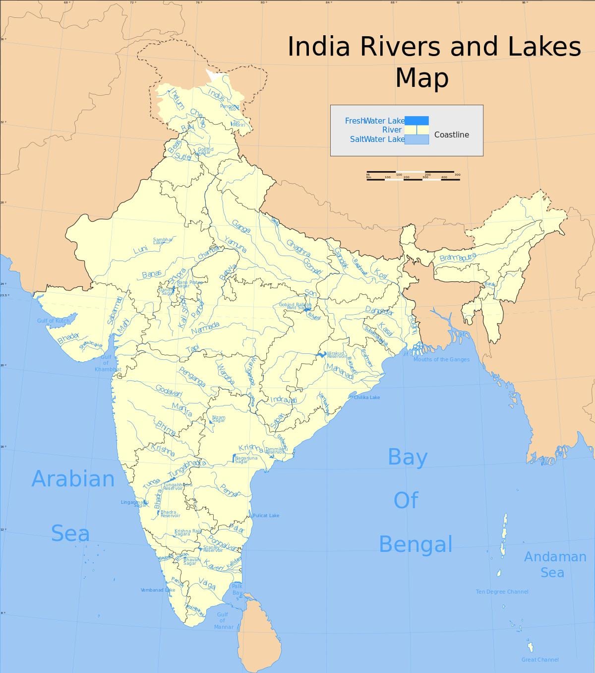 mapa do Índio rios