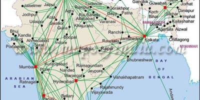 Ar mapa Índia