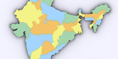 3d mapa de Índia
