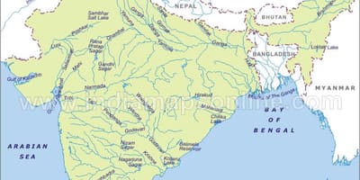 Sindhu rio mapa da Índia